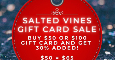 Salted Vines Gift Card Sale